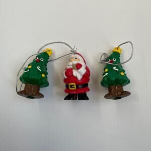 Topps Santa and Christmas tree ornaments